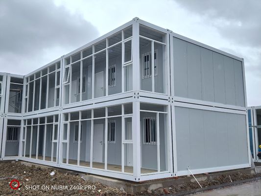 Moveable 40FT Container House with Galvanized Steel Frame and Wall 75mm Sandwich Panel