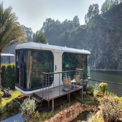 Modular Home Space Capsule Design Prefab Hotel Cabin with Steel Frame and Sandwich Panel