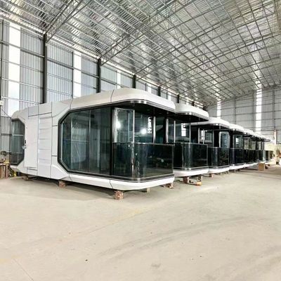 Modular Home Space Capsule Design Prefab Hotel Cabin with Steel Frame and Sandwich Panel