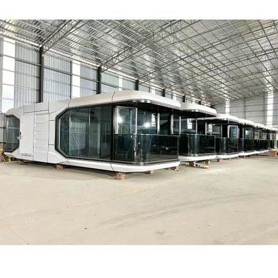 Prefab Container House 2 Bedroom Glass Moving Modern Home for Graphic Design Projects