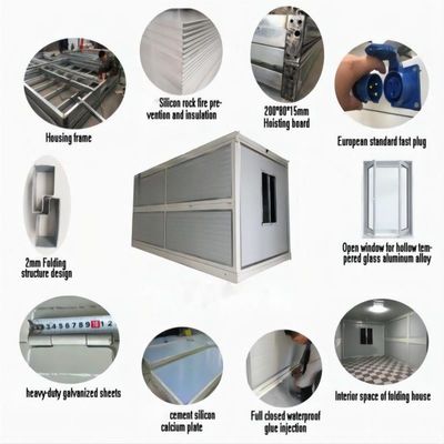 Foldable Container House Luxury Prefabricated Houses Modular Portable Fabricated Fold Out