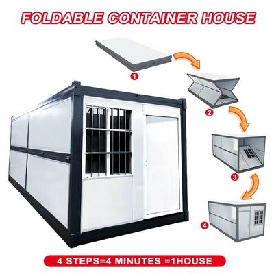 Foldable Container House Luxury Prefabricated Houses Modular Portable Fabricated Fold Out